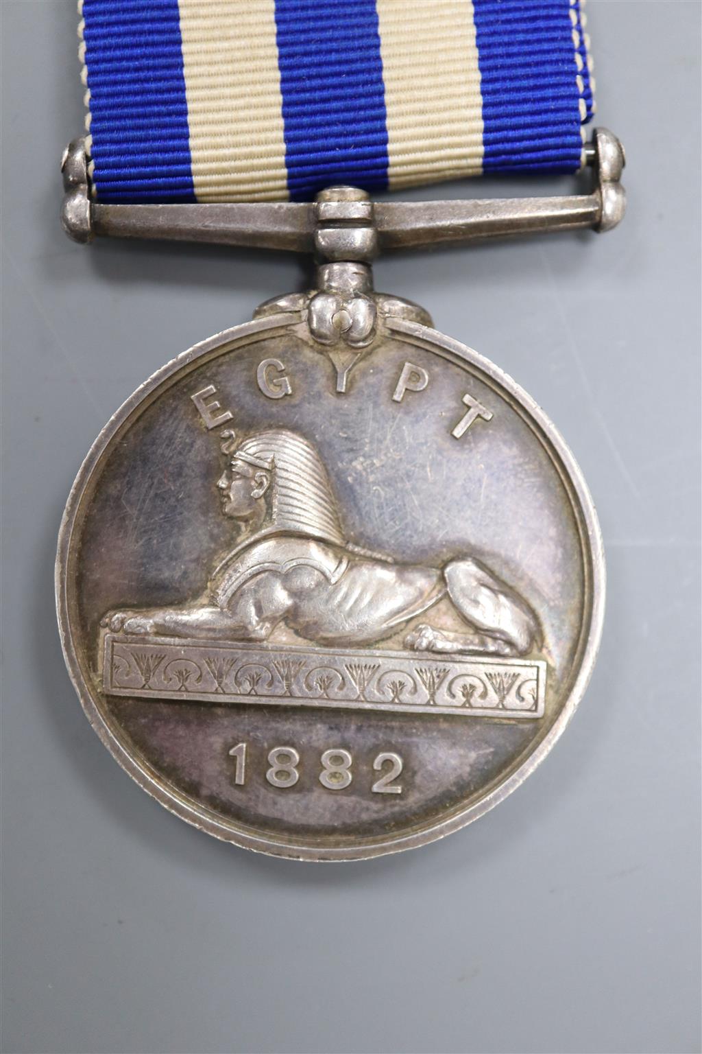 An 1882 Egypt Medal to Bosuns Mate T. Smith, HMS Inconstant